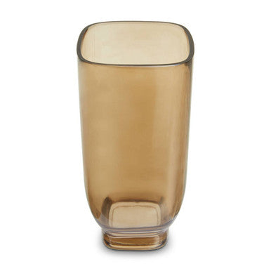 Orsina Emer Large Smoked Brown Glass Vase – Minimalist Home Decor
