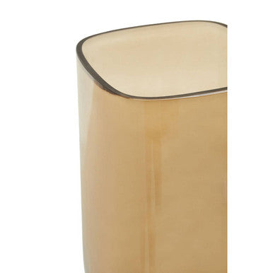 Orsina Emer Large Smoked Brown Glass Vase – Minimalist Home Decor