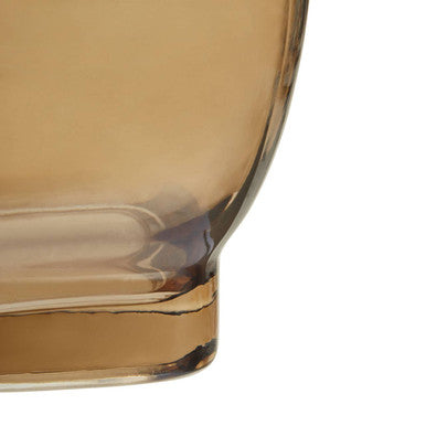 Orsina Emer Large Smoked Brown Glass Vase – Minimalist Home Decor