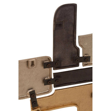 Orsina Simbolo Abstract Metal Wall Sculpture – Modern Contemporary Art
