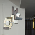 Orsina Simbolo Abstract Metal Wall Sculpture – Geometric Home Decor