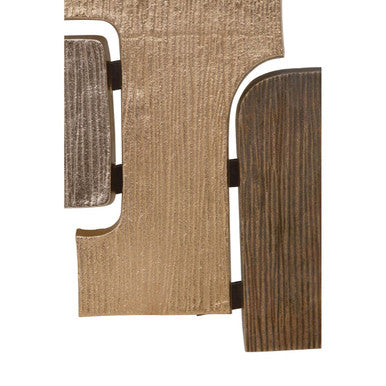 Orsina Simbolo Abstract Metal Wall Sculpture – Geometric Home Decor