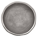 Orsina Silva Large Silver Decorative Bowl with Oak Effect Detail
