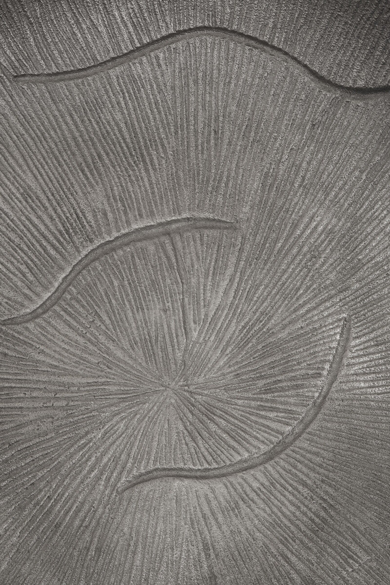 Orsina Silva Large Silver Decorative Bowl with Oak Effect Detail