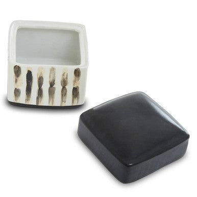 Orsina Mona Ceramic Trinket Box – Lidded Decorative Jewelry Storage