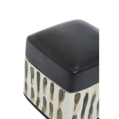 Orsina Mona Ceramic Trinket Box – Lidded Decorative Jewelry Storage