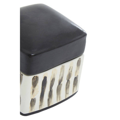 Orsina Mona Ceramic Trinket Box – Lidded Decorative Jewelry Storage