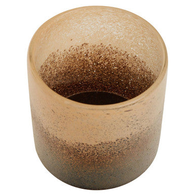 Orsina Chiara Small Glass Vase – Natural Sand Effect Textured Decor