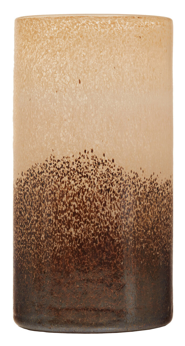 Orsina Chiara Large Glass Vase – Natural Sand Effect Centerpiece
