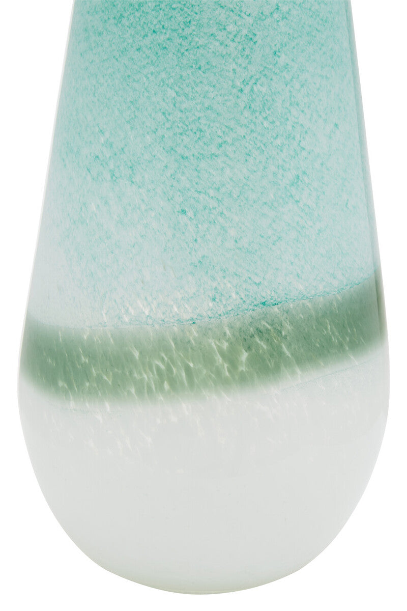 Orsina Celia Small Turquoise and White Ombre Ceramic Flower Vase