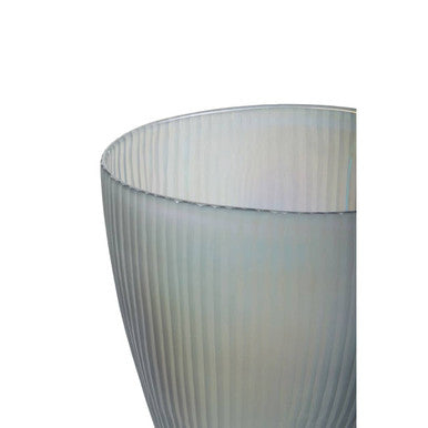 Orsina Hessa Small Grey Glass Vase – Minimalist Modern Tabletop Decor