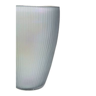 Orsina Hessa Small Grey Glass Vase – Minimalist Modern Tabletop Decor