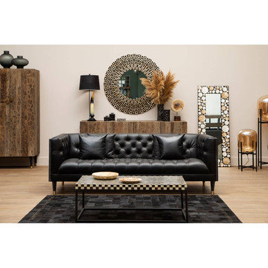 Orsina Hessa Large Grey Glass Vase – Textured Carved Modern Decor