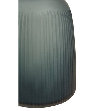 Orsina Hira Medium Blue Glass Bottle Vase – Cobalt Linear Accents
