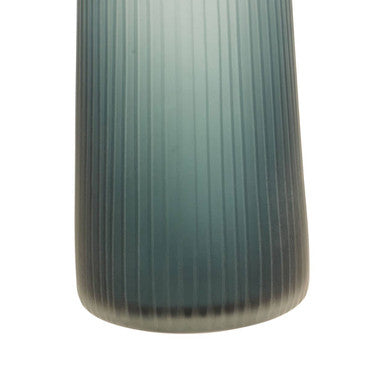 Orsina Hira Large Blue Bottle Vase | Cobalt Glass Textured Decor
