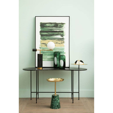 Orsina Hania Green Glass Vase – Small Abstract Patterned Decor