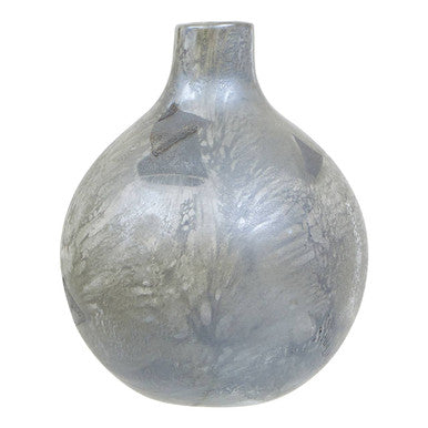 Orsina Herbie Small Glass Bottle Vase – Metallic Multicolour Finish