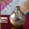 Orsina Herbie Small Glass Bottle Vase – Metallic Multicolour Finish