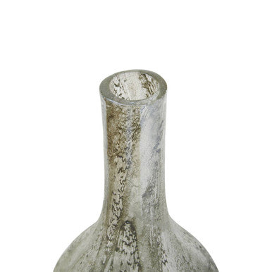 Orsina Herbie Large Metallic Glass Bottle Vase – Multicolour Finish