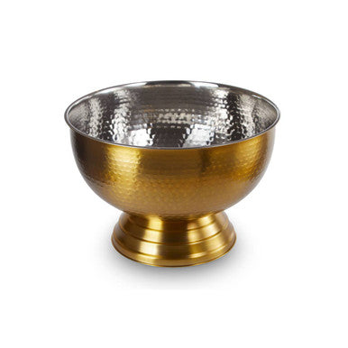 Orsina Ankara Gold Hammered Stainless Steel Champagne Bowl