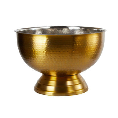 Orsina Ankara Gold Hammered Stainless Steel Champagne Bowl