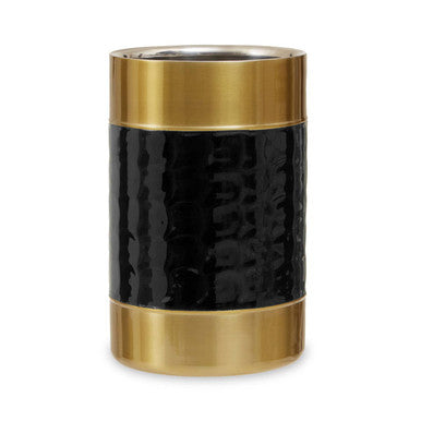 Orsina Carolina Wine Cooler – Double-Walled Gold & Black Enamel