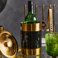 Orsina Carolina Wine Cooler – Double-Walled Gold & Black Enamel