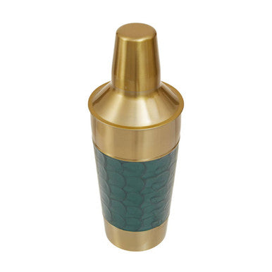 Orsina 4-Piece Cocktail Set – Gold Stainless Steel & Green Enamel