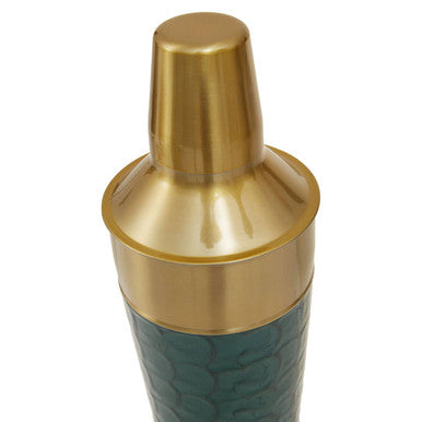 Orsina 4-Piece Cocktail Set – Gold Stainless Steel & Green Enamel