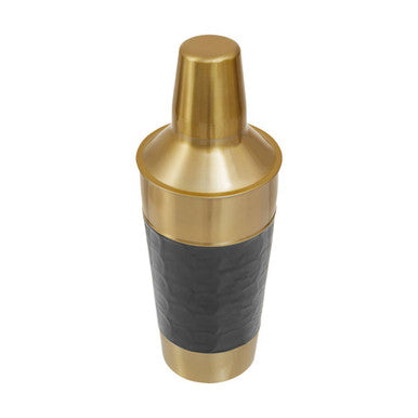 Orsina 4 Piece Cocktail Set – Black Enamel & Gold Stainless Steel