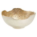 Orsina Dion Small Decorative Bowl – Mixed Nickel and Gold Finish