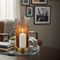 Orsina Dion Small Ombre Silver and Gold Finish Candle Holder