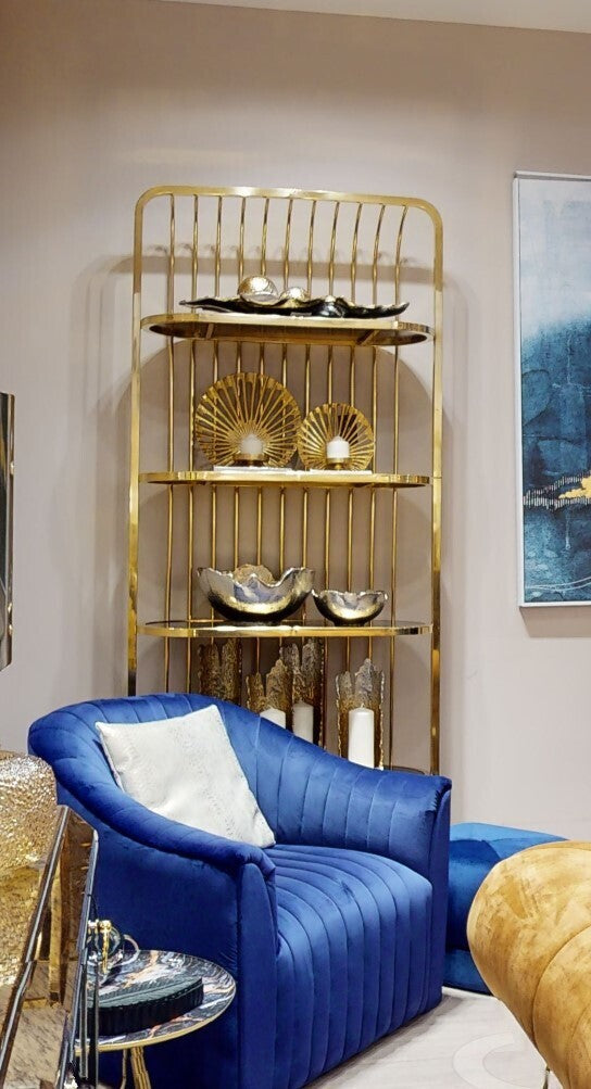 Orsina Dion Small Ombre Silver and Gold Finish Candle Holder