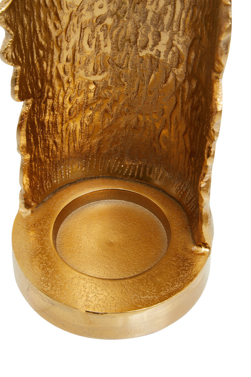 Orsina Dion Small Ombre Silver and Gold Finish Candle Holder