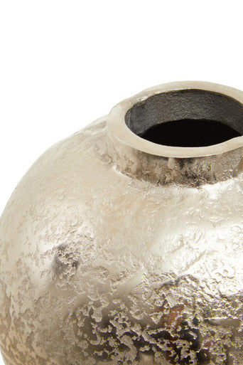 Orsina Dion Small Ombre Vase – Gold and Silver Aluminium Decor