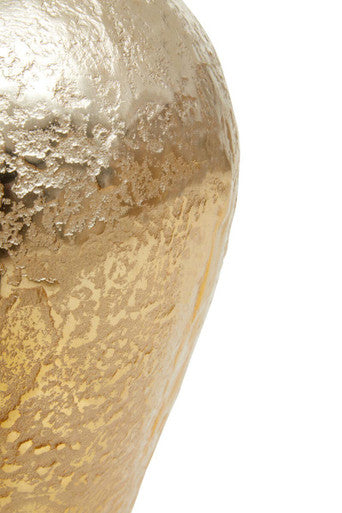 Orsina Dion Small Ombre Vase – Gold and Silver Aluminium Decor