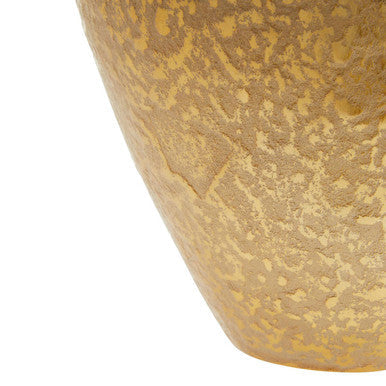 Orsina Dion Small Ombre Vase – Gold and Silver Aluminium Decor