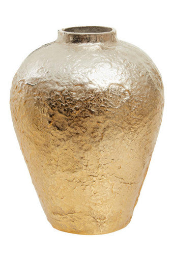 Orsina Dion Large Ombre Silver and Gold Metallic Sculptural Vase
