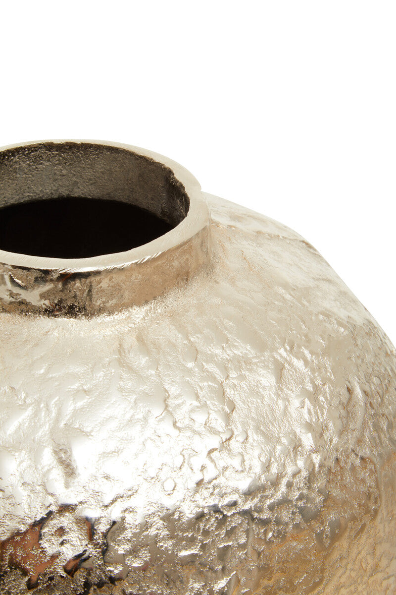 Orsina Dion Large Ombre Silver and Gold Metallic Sculptural Vase