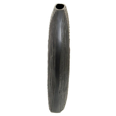 Orsina Dax Large Grey Aluminium Vase – Handcrafted Sculptural Decor