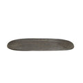 Orsina Dax Small Grey Oval Dish – Aluminium Decorative Catchall Tray
