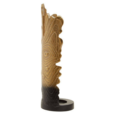 Orsina Deomali Large Ombre Candle Holder – Black and Gold Finish