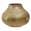 Orsina Deomali Large Gold Etched Aluminium Vase – Handcrafted Decor