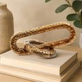 Orsina Prato Hammered Gold Chain Sculpture – Modern Aluminum Decor