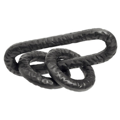 Orsina Prato Grey Chain Sculpture – Modern Aluminium 3-Link Decor