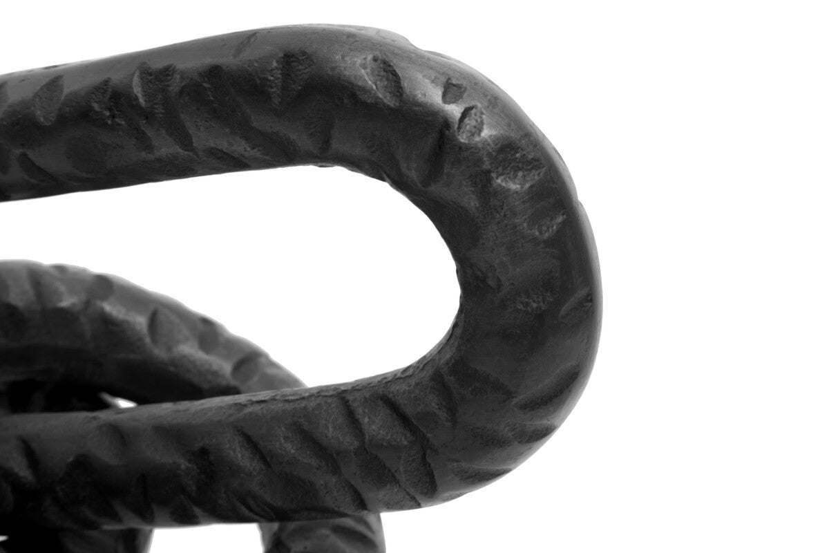 Orsina Prato Grey Chain Sculpture – Modern Aluminium 3-Link Decor
