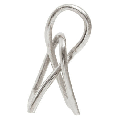 Orsina Prato Small Nickel Finish Sculpture – Modern Aluminium Decor
