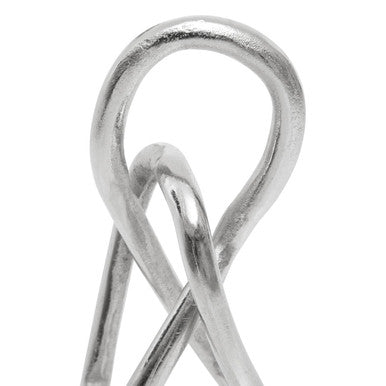 Orsina Prato Small Nickel Finish Sculpture – Modern Aluminium Decor