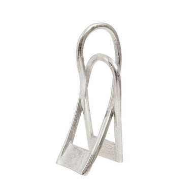 Orsina Prato Large Nickel Abstract Sculpture | Handcrafted Metal Art