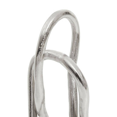Orsina Prato Large Nickel Abstract Sculpture | Handcrafted Metal Art